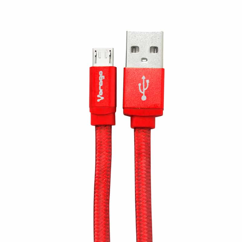 Cable  Usb. Vorago. Cab-113. Usb 2. A Micro Usb. 1 Metro Rojo Bolsa
