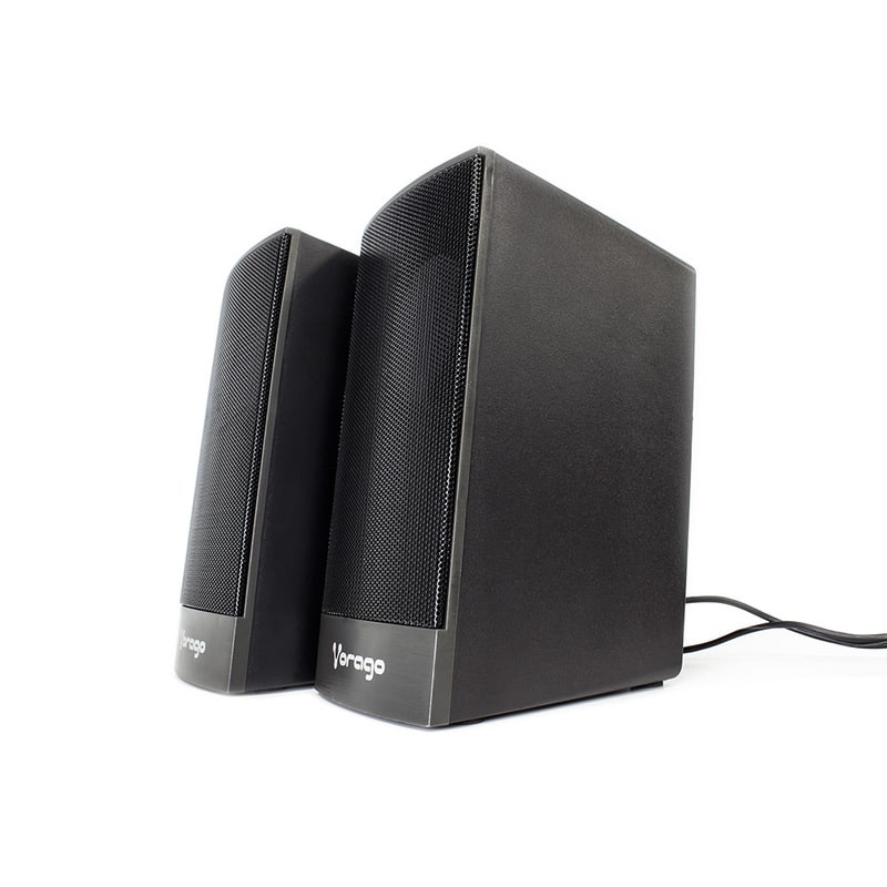 Bocinas                                                        Vorago Spk-106 Negro Usb Pasivas Para Computadora 2.0