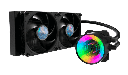 WATERCOOLING COOLER MASTER MASTERLIQUID ML240 MIRROR 2X120MM DUAL CHAMBER RGB (INCLUYE BRACKET PARA SOCKET 1700 INTEL)