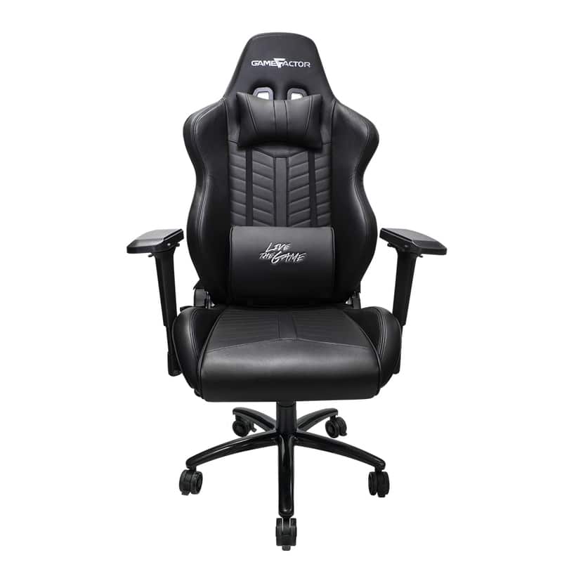 Silla                                                                                                                                                                                                                                                                                                                                                                                                                                                                                                                                                                                                                                                                                                                                                                                                                                                                                                                                                                                                                                                                                                                                                           Game Factor Piel Reclinable 4d, Metal Negro Cgc601-xl