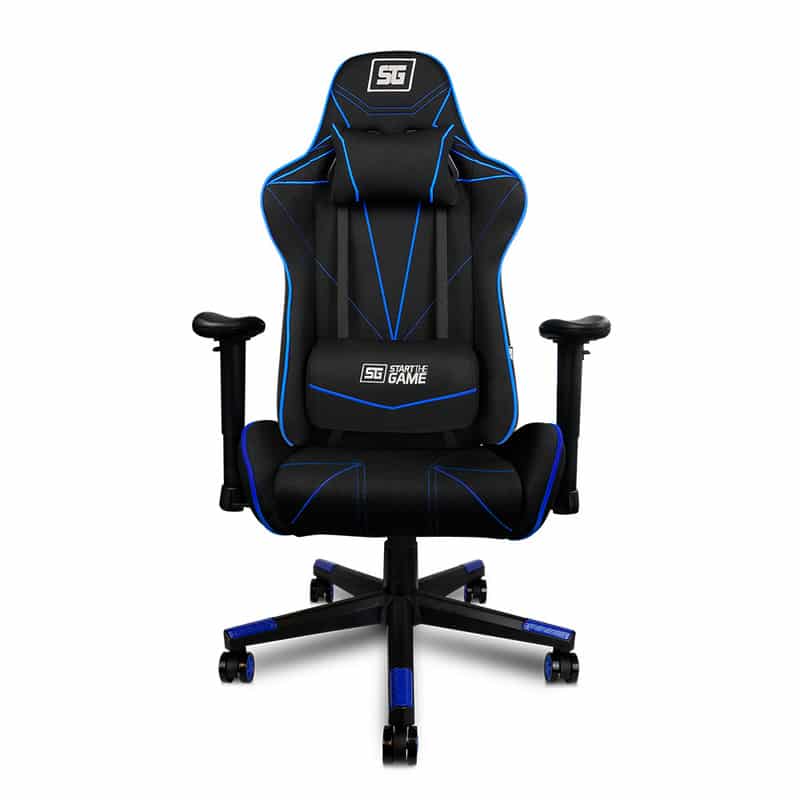 Silla                                                                                                                                                                                                                                                                                                                                                                                                                                                                                                                               Vorago Start The Game Tela Reclinable 2d Negro/azul Cgc500-bl