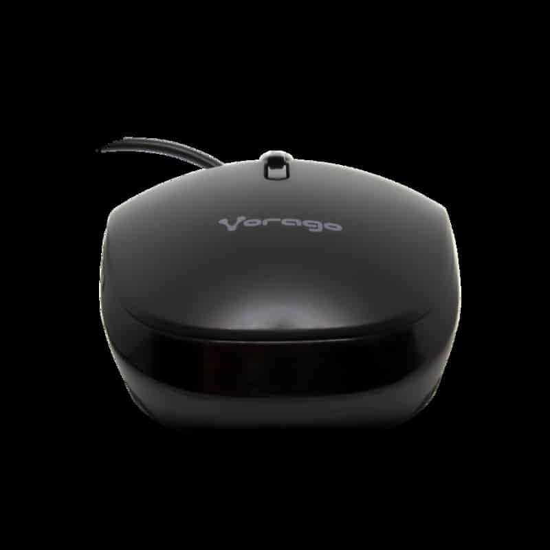 Mouse Vorago Negro Optico Alambrico 4 Bot. Usb 800/1,200 Dpi Mo-100