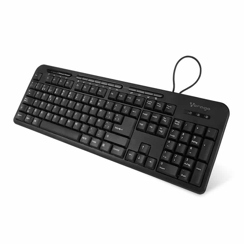 Teclado  Vorago Alambrico 105+15 Teclas Multimedia Usb EspaÑol Kb-204