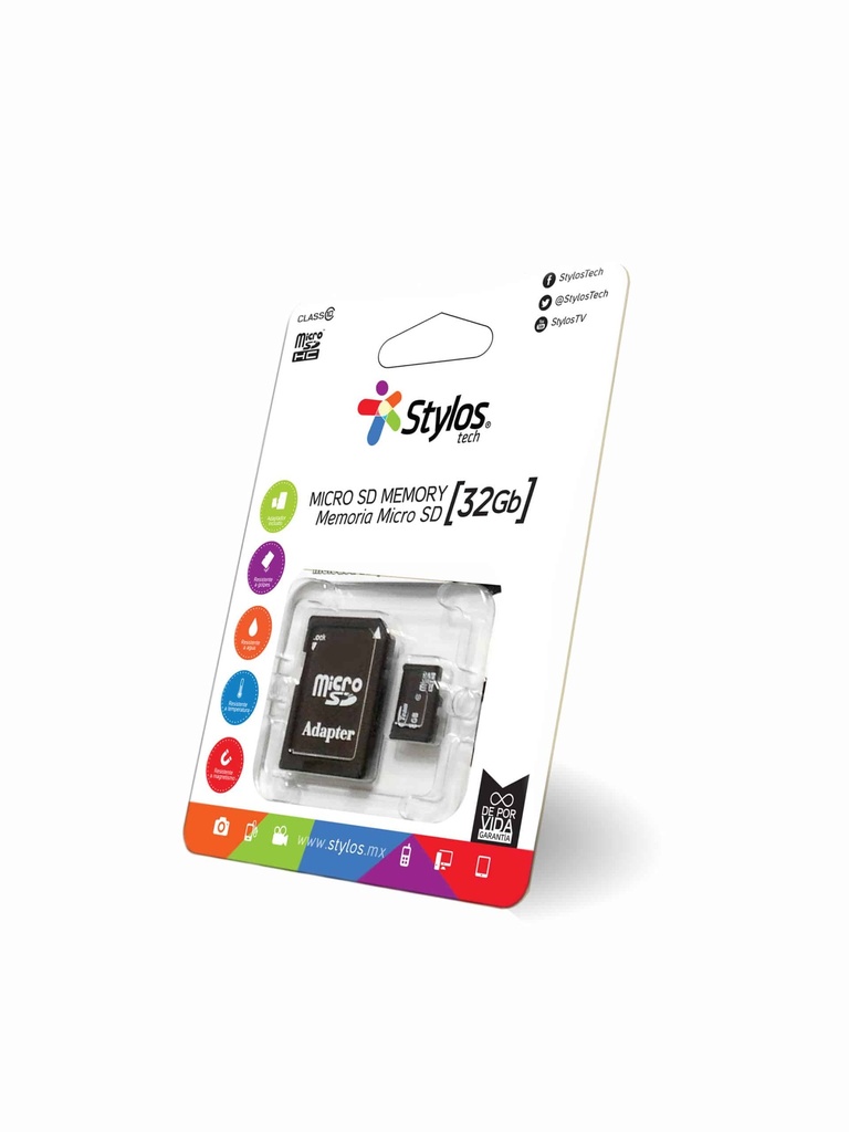 Memoria                                                                                                                                                              Micro Sd Stylos 32gb S/a Clase 10 (stmsds3b)