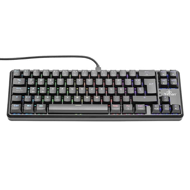 Teclado  Gamer Yeyian Ytm-28210b Akil S3500 Mecanic Switch Azul Rgb/bt