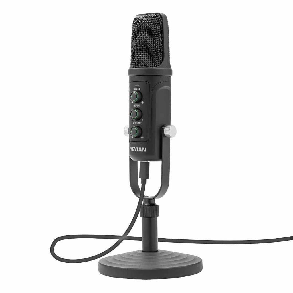 Kit  Microfono Condensador Usb Yeyian Ysa-uchq-01 Agile Nl Negro
