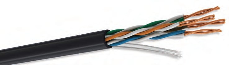Condumex  Cable Utp Cat5e Exterior R.de Gel4 Par Negro 305m(664464)