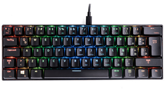 TECLADO MECANICO PARA GAMING VSG MINTAKA KAILH ROJO VG-KM981-BLK-RED NEGRO