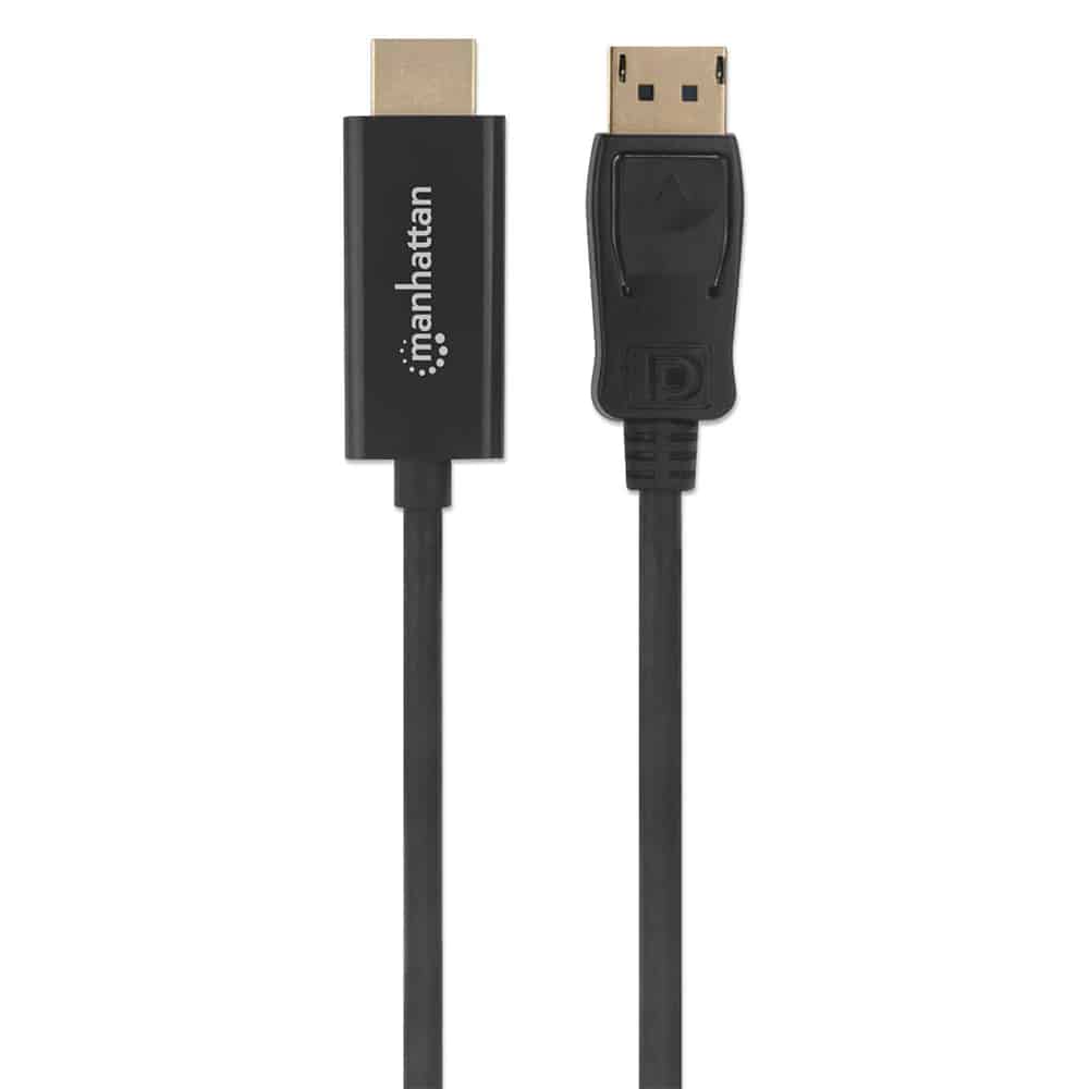 Cable  Manhattan Displayport Hdmi M-m 1080p 1.8 Mts 152679