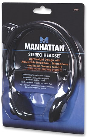 Diadema  Manhattan C/microfono Estandar Plastico 164429