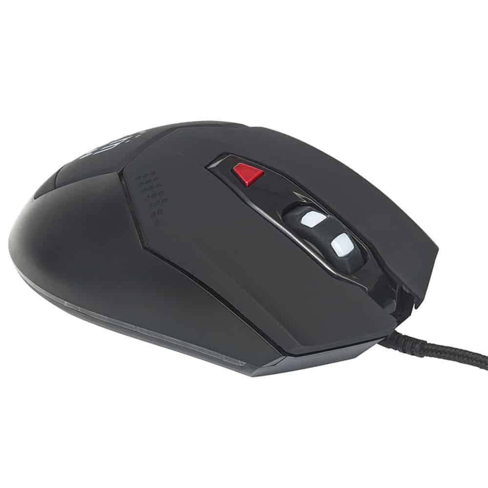 Mouse Optico Gaming Negro Dpi Ajustables Luz Led Manhattan 176071