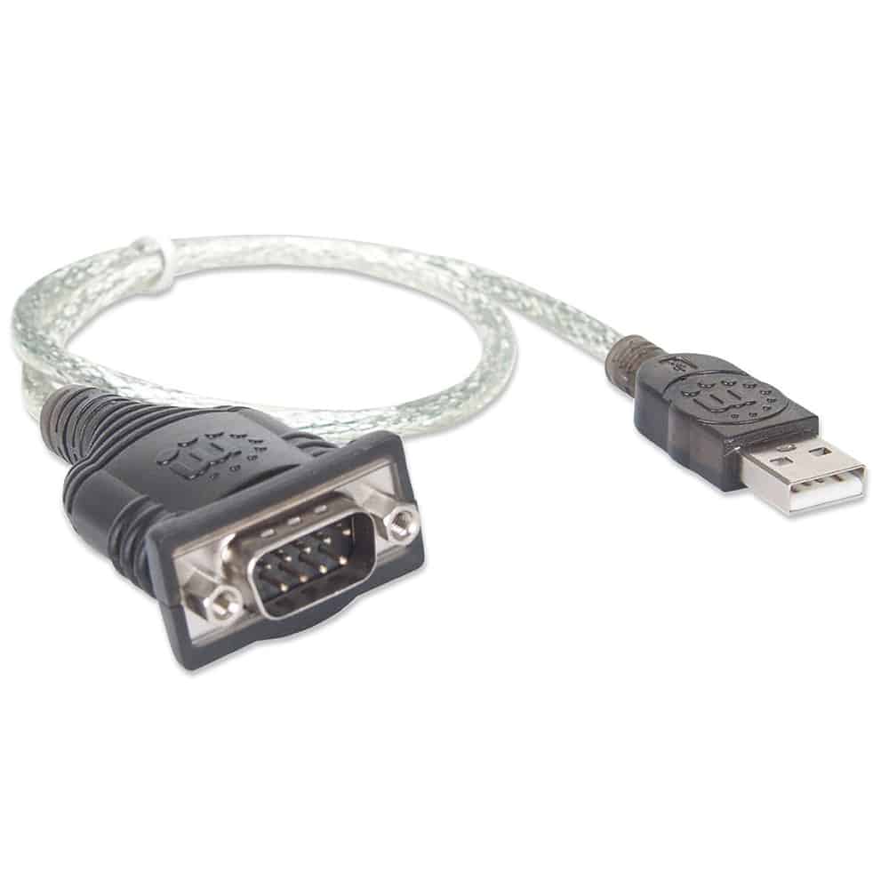 Convertidor  Manhattan Usb 1.1 A Serial Db9m Rs232 45cm 205146