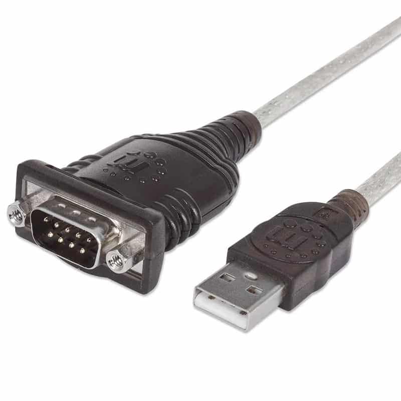 Convertidor  Manhattan Usb A Serial Db9m 45cm Pl-2303ra  Bolsa 205153