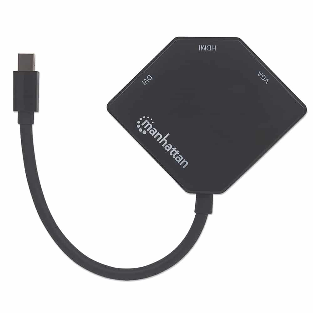Adaptador                                                                                                                                                                                                                                                                                                                                                                                                                                                                                                                                                                                                                                                                                                                                                            Dp Mini M A Hdmi/vga/dvi H Pasivo 1080p Bl Manhattan 207713