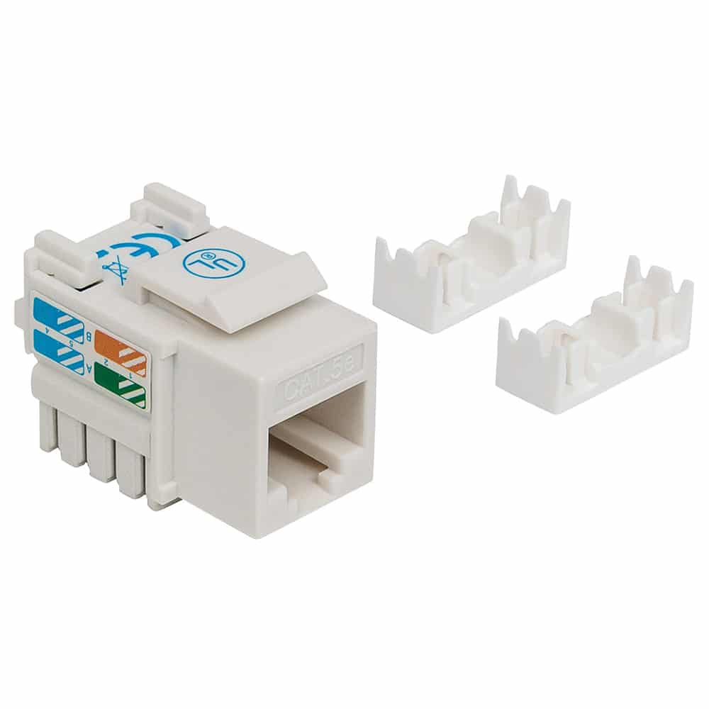 Jack  De Impacto Utp Cat5e Calibre 22 Al 26awg Intellinet Blanco 210355