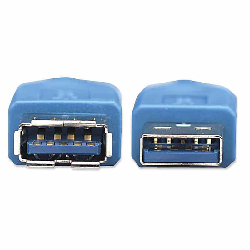 Extension  De Cable Usb V3.0 Manhattan 2 Mts Azul 322379