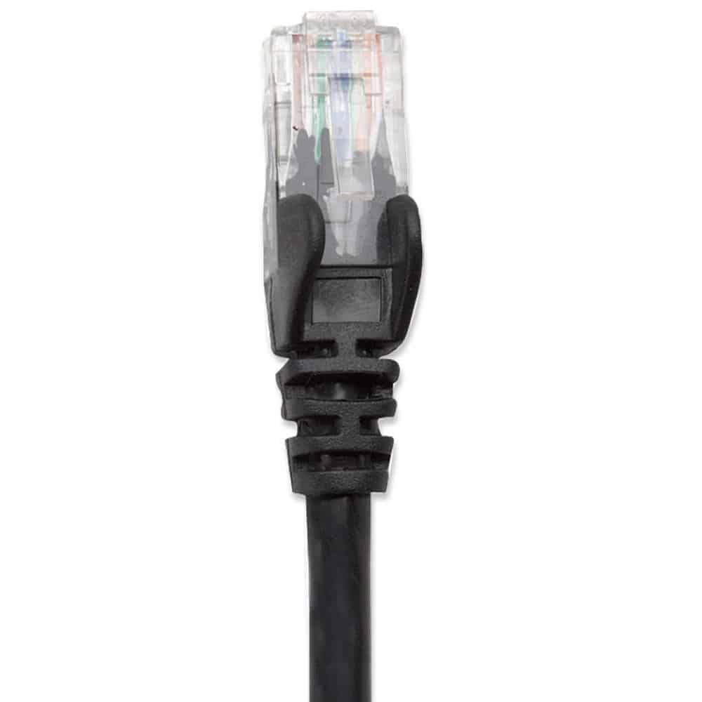 Cable  Patch Intellinet Rj45 0.5m(1.5ft) Cat6 Utp Negro M-m 342032