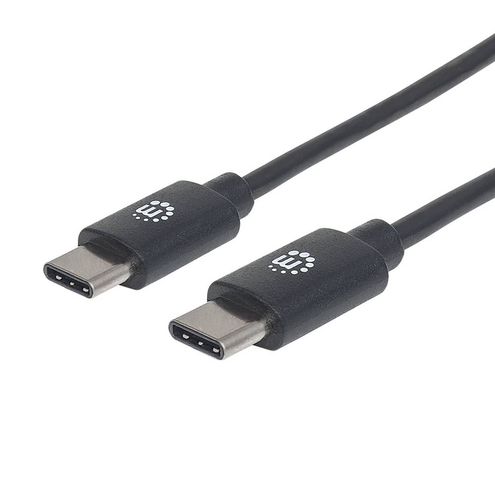 Cable  Usb Manhattan Tipo Cm - Cm 2.0 Mts Negro V2.0 354875