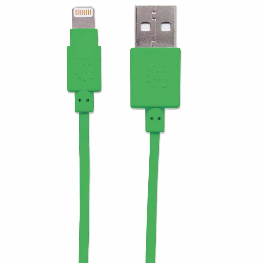 Cable                                                                                                                                                                                                                                                                                                                                                                                                                                                                                                                                                                                                                                                                                                                                                                                                                                                                             Ilynk Lightning Manhattan (8p A Usb) Verde 1.0 Mts 394215