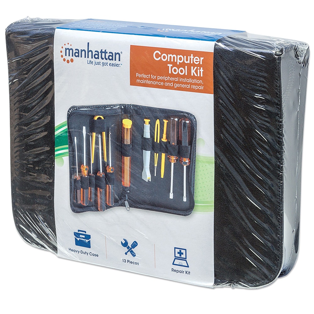 Kit  Herramientas Manhattan Mantenimiento Pc 13 Piezas 400077
