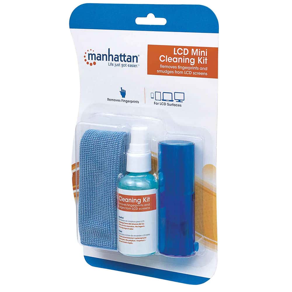 Limpiador  Manhattan Mini Para Lcd 60ml, Microfibra Y Brocha 421010