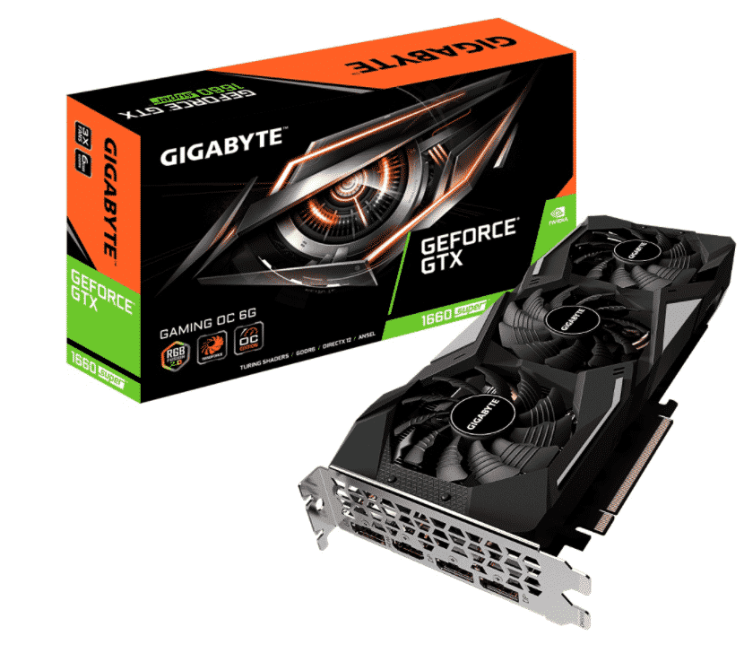 TARJETA DE VIDEO GIGABYTE NVIDIA GEFORCE GTX 1660 SUPER GAMING 6GB GDDR6 PCI EX GV-N166SGAMING-6GD