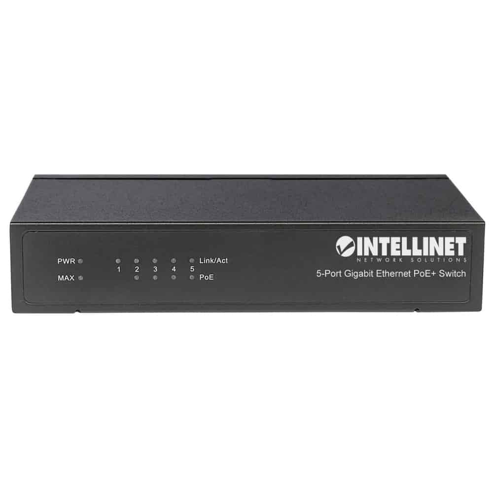 Poe                                                                                                                                                                                                                                                                                                                                                                                                                                                                                                                                                                                                                                                                                                                                                                                                                                                                          Switch Intellinet Gigabit 5 Ptos 30w/pto, 60w Escritorio 561228