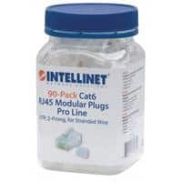 Plug  Intellinet Rj45 Cat 6 Utp Multifilar Pro 90 Pzas 50 Micras 790611