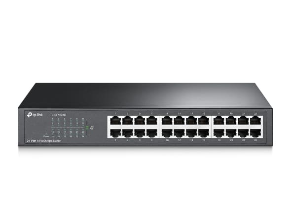Switch                                                                                                                                                   Escrit/rack Tp-link/24 Ptos Fast/save Energy 75%/13/ Tl-sf1024d