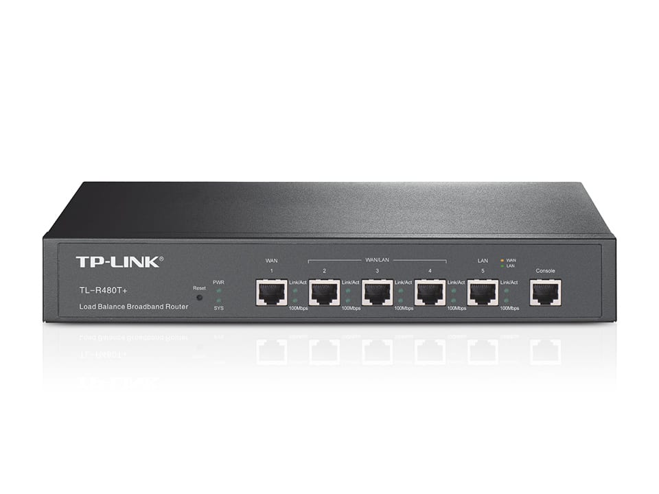 Router  Balanceador De Carga Tp-link/4 Wan/lan/qos/ Tl-r480t+
