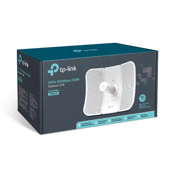 Antena                         Punto A Punto Tp-link /5ghz/poe/wisp/23dbi/20km/cpe610