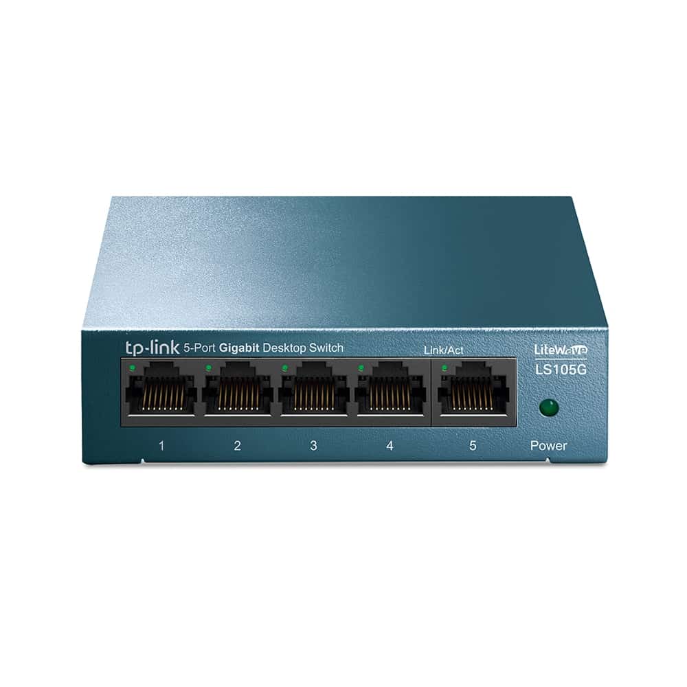 Switch  Escritorio Tp-link/5 Ptos Giga/acero/plug&amp;play/ls105g