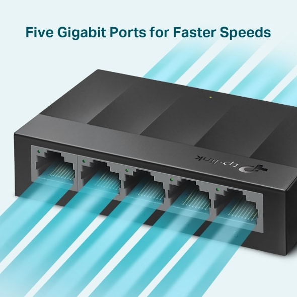 Switch                                                                                     De Escritorio Tp-link De 5 Ptos 10/100/1000mbps/ Ls1005g