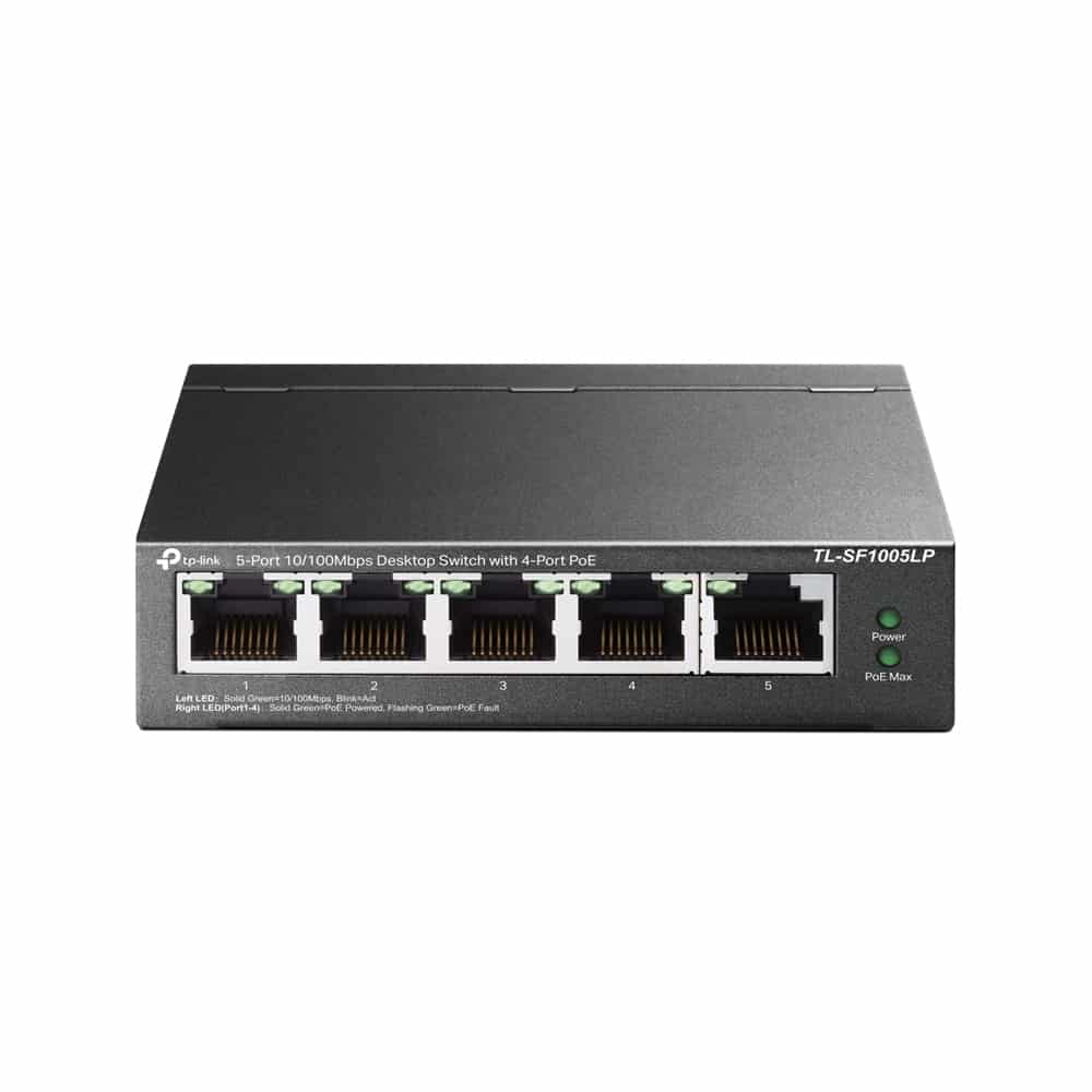 Switchpoetplinkde5puertos10/100mbps/poe4puertos/tl-sf1005lp