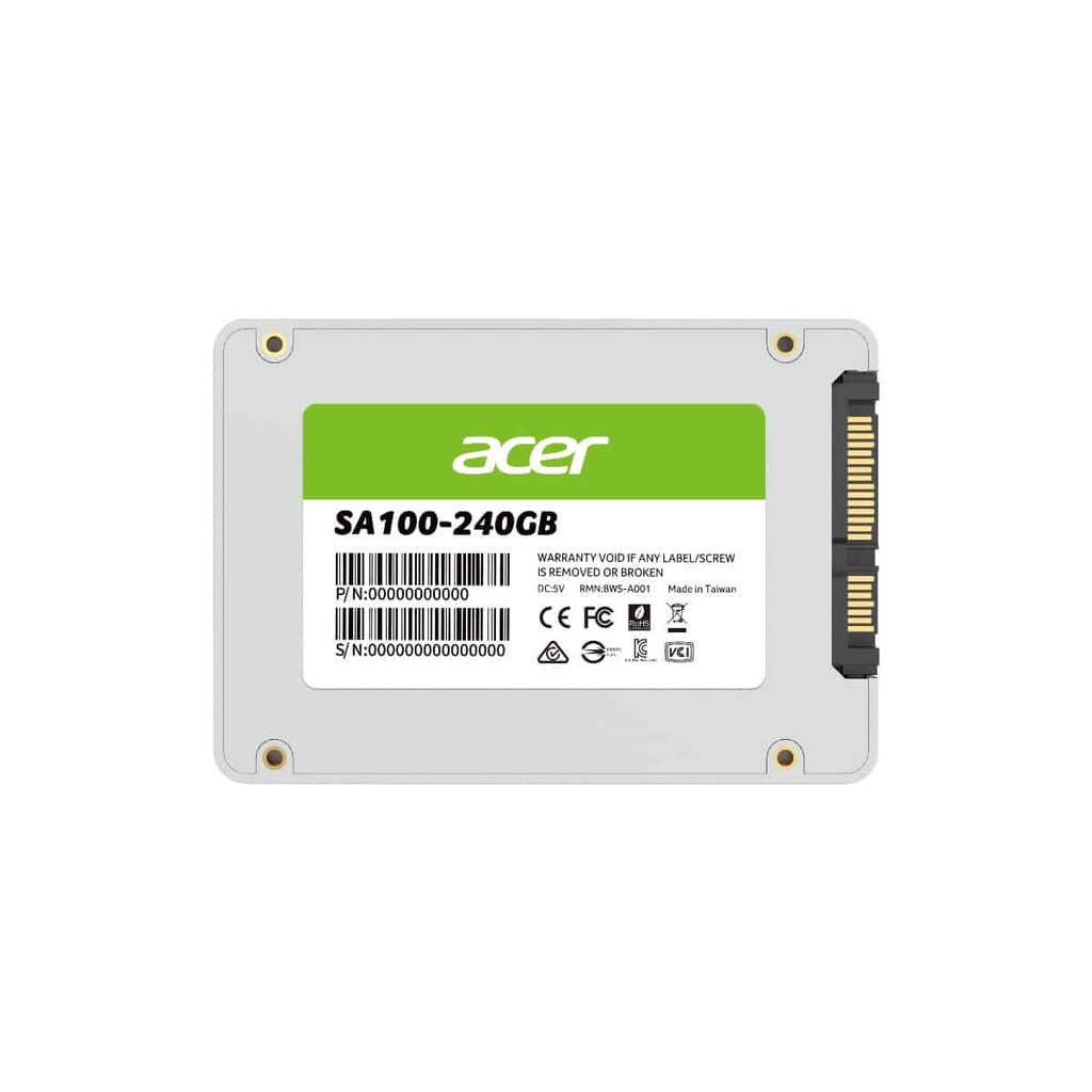 Unidad Ssd Acer Sa100 240gb Sata 2.5" 560mb/s (bl.9bwwa.102)