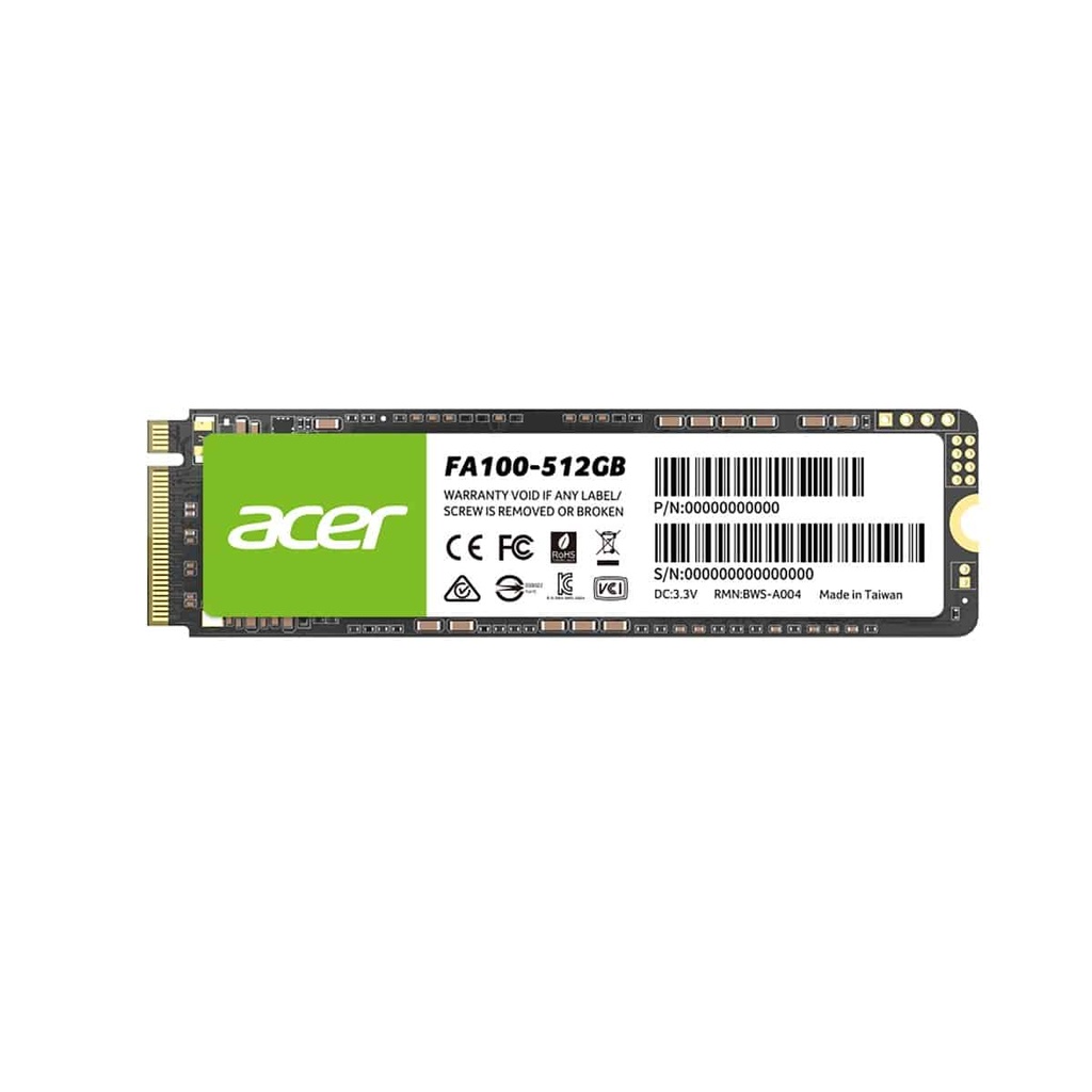 Unidad                                                                                   Ssd Acer Fa100 512gb M.2 Nvme 3300mb/s (bl.9bwwa.119)