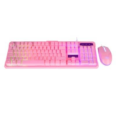 Kit                                                                                                                                                                                                                                                                                                                                                                                                                                                                                                                                                                                                                                                                                                                                                                                                                                                                                                                                                                      2 En 1 Gamer Balam Rush Teclado/mouse Rosa Squad Ktm330 Br-932769