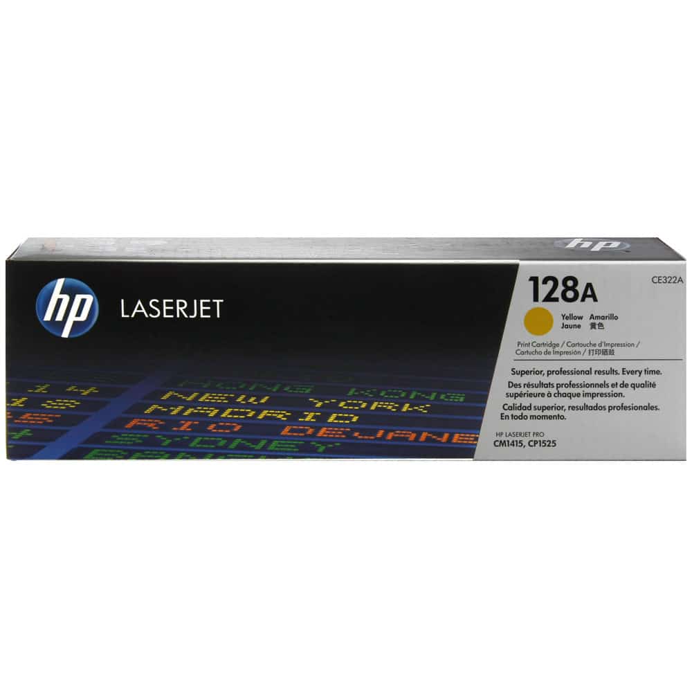 Toner Hp 128a Amarillo Para Cm1415fnwmfp/cp1525nw/cm1415fn (ce322a)