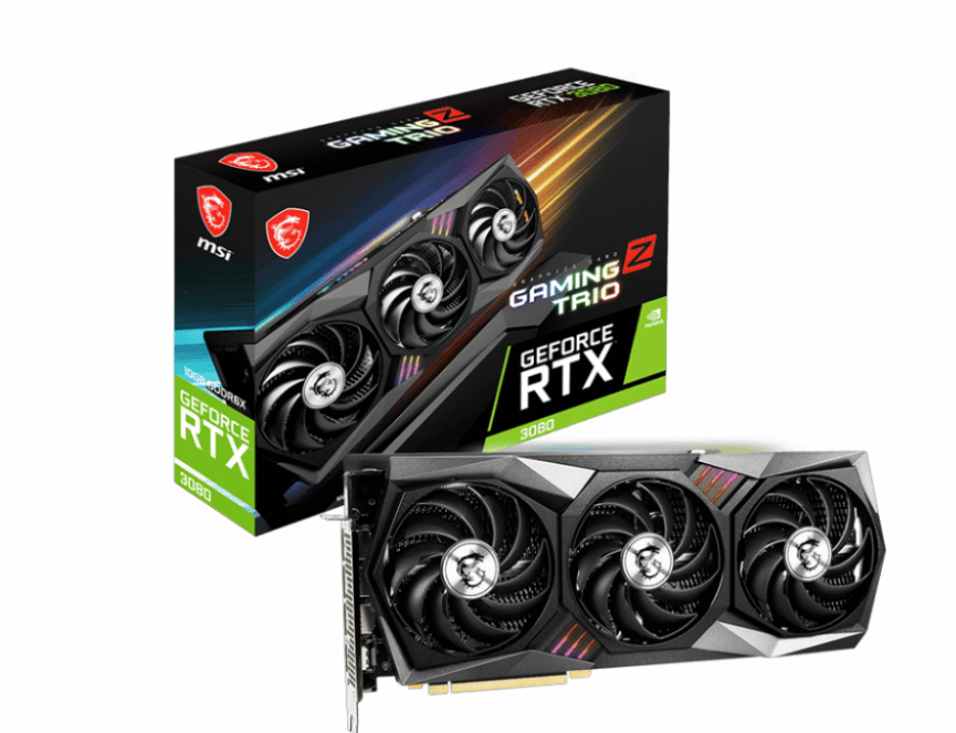 Tarjeta De Video MSI Nvidia Geforce RTX 3080 Gaming Z Trio, 10gb 384-bit Gddr6x, PCI Express 4.0