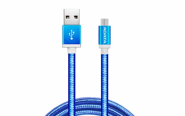 CABLE ADATA MICRO USB DE 100CM Y 2.4A AZUL (AMUCAL-100CMK-CBL)
