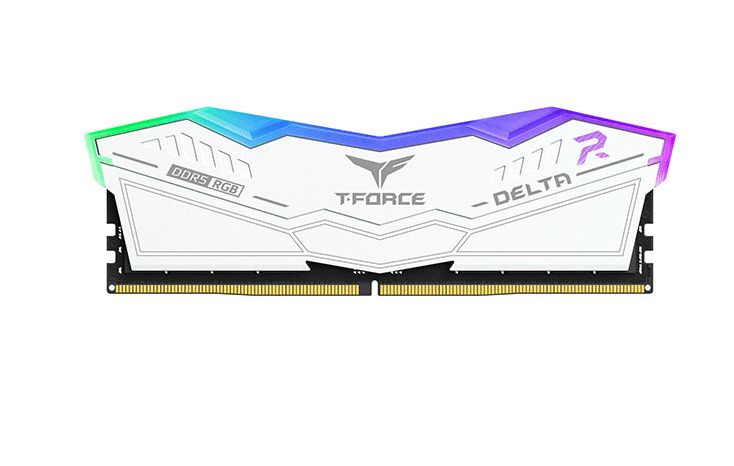 Kit   Memoria Ram Team Group T-force Delta White RGB Ddr5 5200mhz 32gb (2x 16gb) Ff4d532g5200hc40cdc01