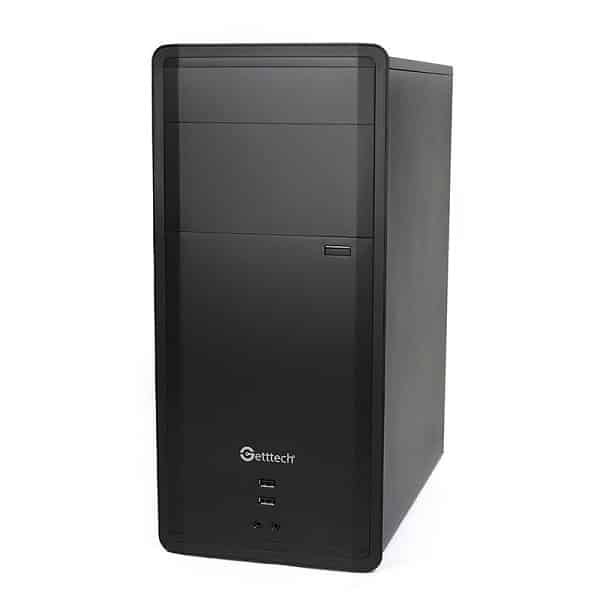 Gabinete  Getttech Gg-1802 Atx Fuente 500w, 1 Vent, 2 Usb 3.0, Negro