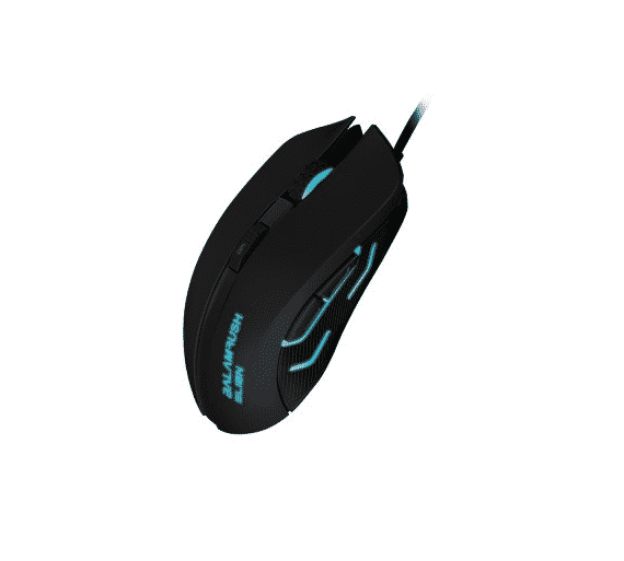 MOUSE ALAMBRICO BALAMRUSH ELION USB LED 2400 DPI 5BOT NEGRO BR-929707 pue
