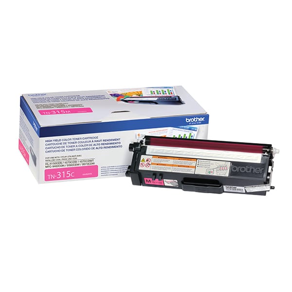 Toner  Brother Tn315m Magenta 3,500 Paginas Alto Rendimiento P/mcf9970c