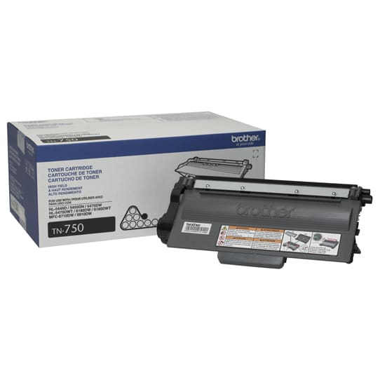 Toner  Brother Tn750 Negro 8000 Paginas Alto Rendimiento P/hl6180dw