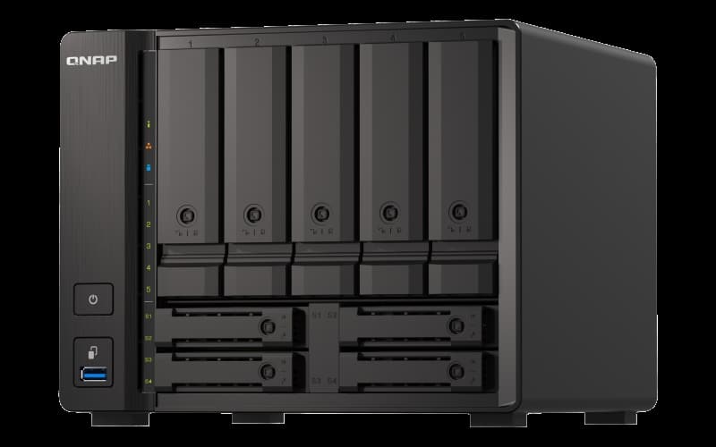 Qnap-nas  9bahias,ssdnvmeu.2yconectividad10gbe/2,5gbe (ts-h973ax-8g-us)