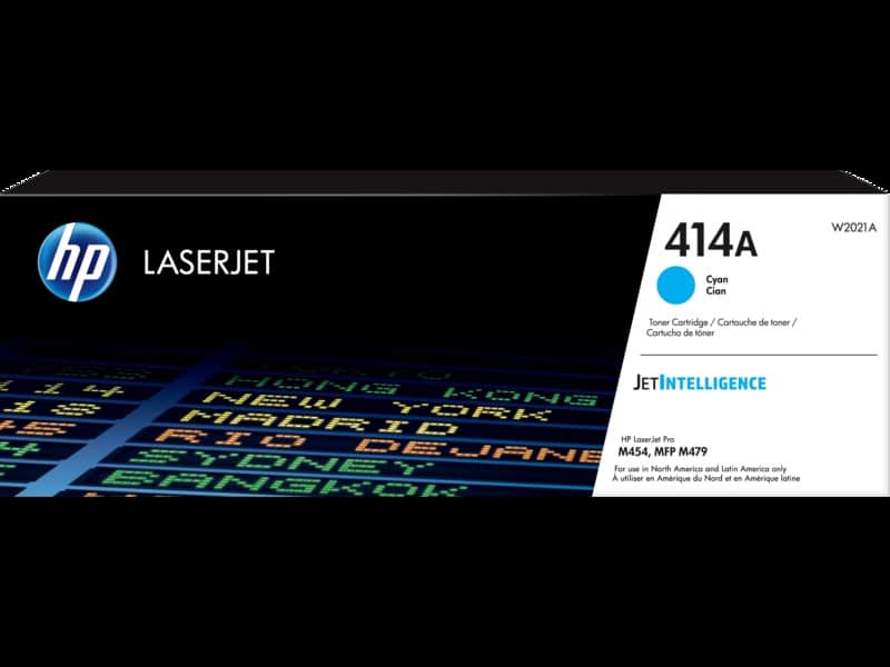 Cartucho                                                                                                                                                                                   De Toner Original Hp Laserjet 414a Cian (w2021a)