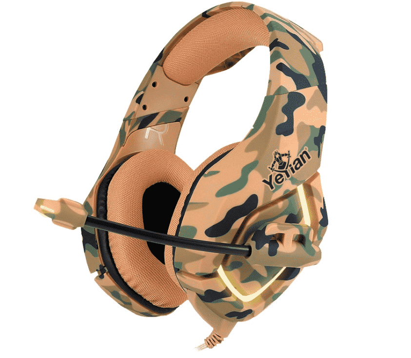 Diadema  Gamer Yeyian Ydf-33401d Military Desierto S3000 Led/usb/3.5mm