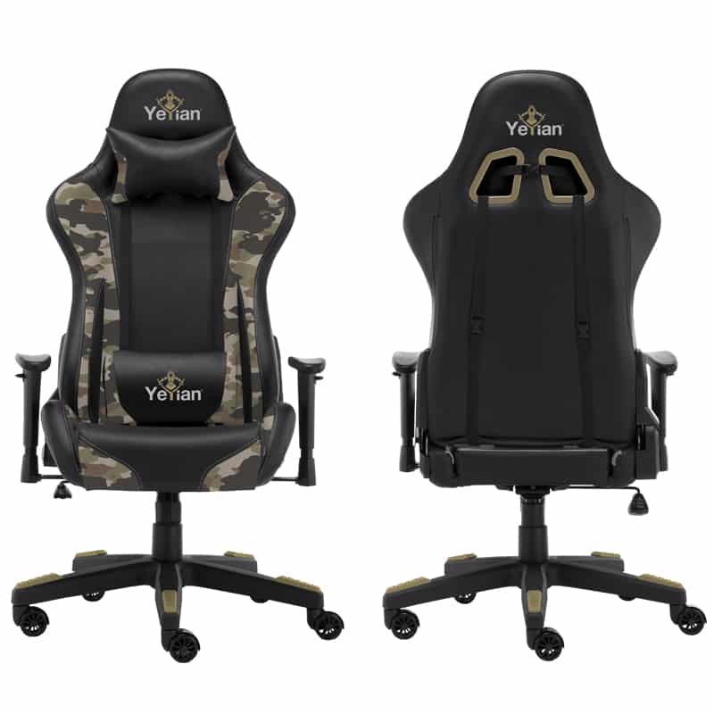 Silla  Gaming Yeyian Yfrd-042920 Ryuji Desert Camo, Poli/nyl, Sop 150kg