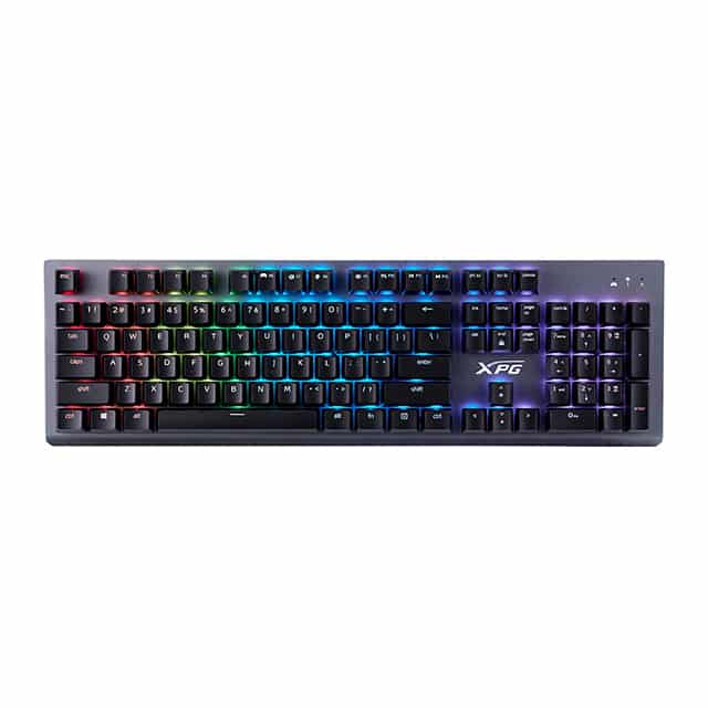 Teclado  Gaming ADATA XPG Mage Mecanico Kailh Red (mage105rd-bkces) En Español Pue